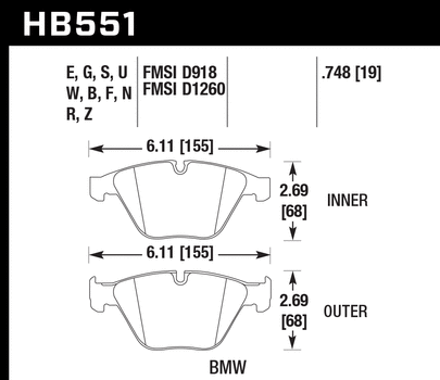 Hawk Performance Brakes for 2008 - 2013 BMW M3