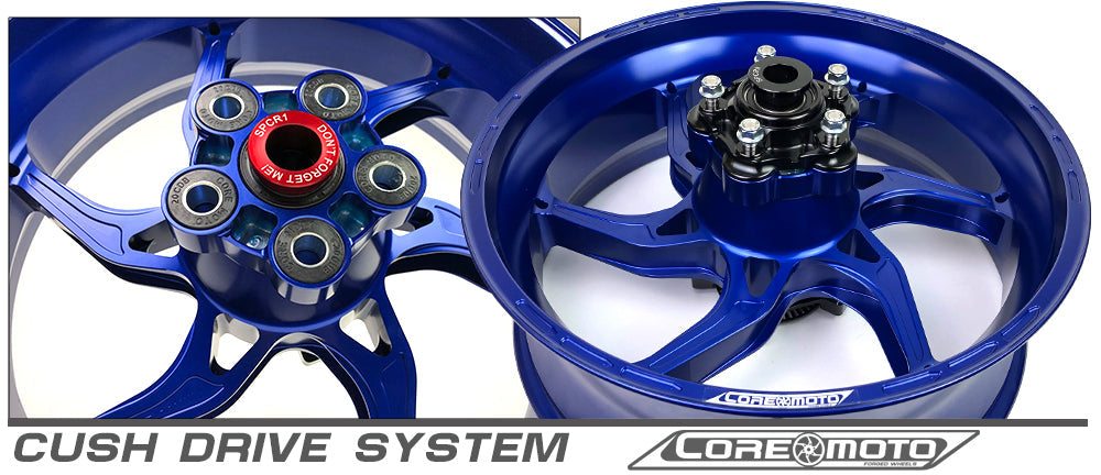 APEX-6 FORGED CORE MOTO WHEELS ( 5.5" Rear Rims )