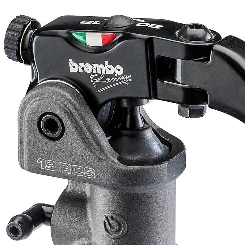 Master Cylinder, Brake, PR 19 RCS, without Reservoir w/ Long Folding Lever, Forged Radial, Front