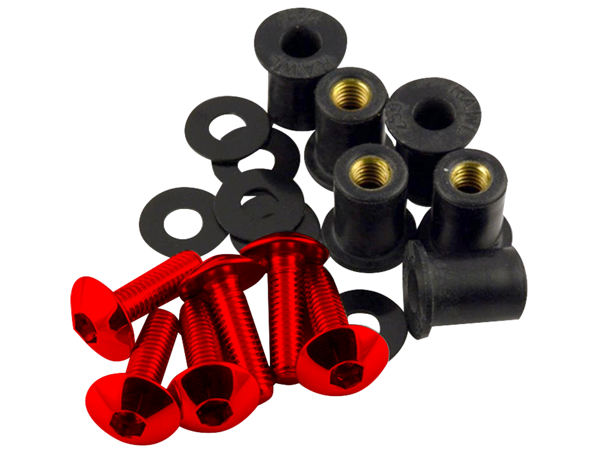 RACEBOLT ALUMINUM SCREEN BOLTS (8/EA) 8 Color Options
