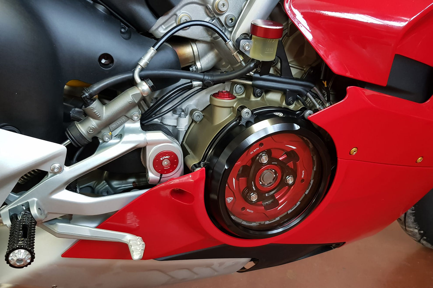 Clear oil bath clutch cover Ducati Panigale V4