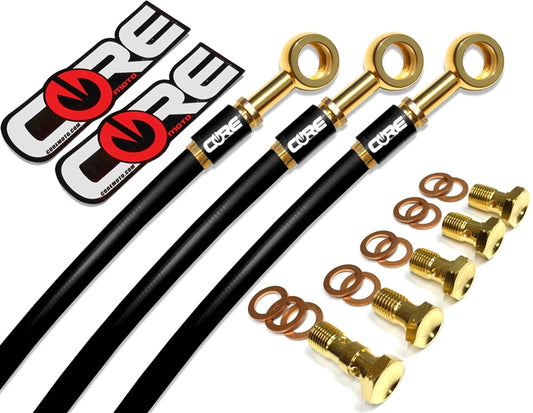 KAWASAKI ZX6R / 636 NON ABS 2013-2019 FRONT AND REAR BRAKE LINE KIT