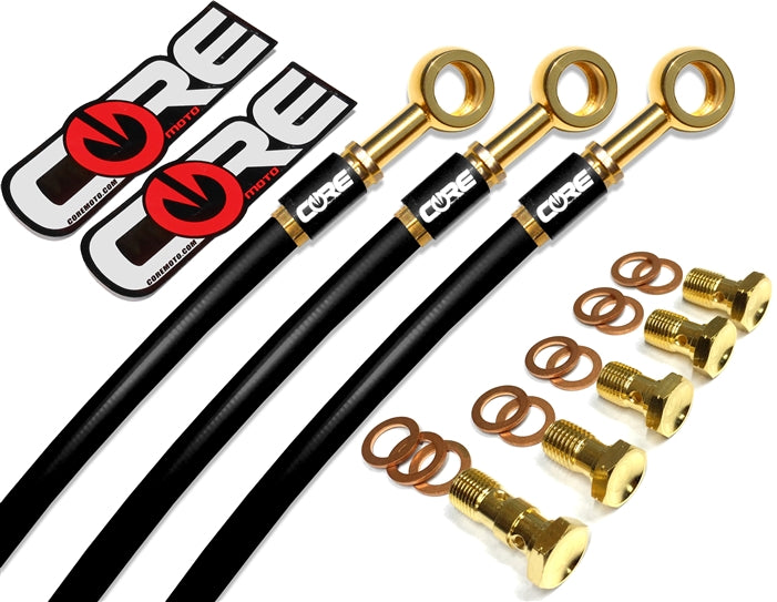 HONDA CBR600RR NON ABS 2013-2017 FRONT AND REAR BRAKE LINE KIT