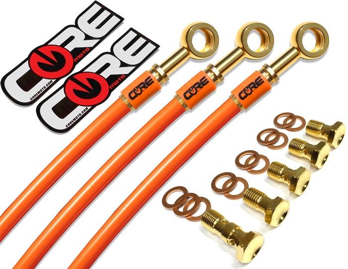 KAWASAKI ZX6R / 636 NON ABS 2013-2019 FRONT AND REAR BRAKE LINE KIT