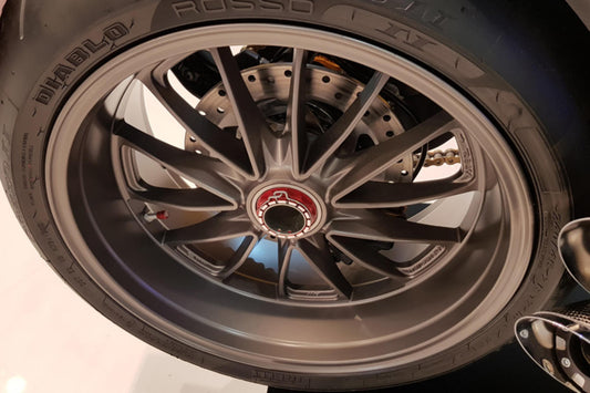 Rear wheel nut RH BICOLOR