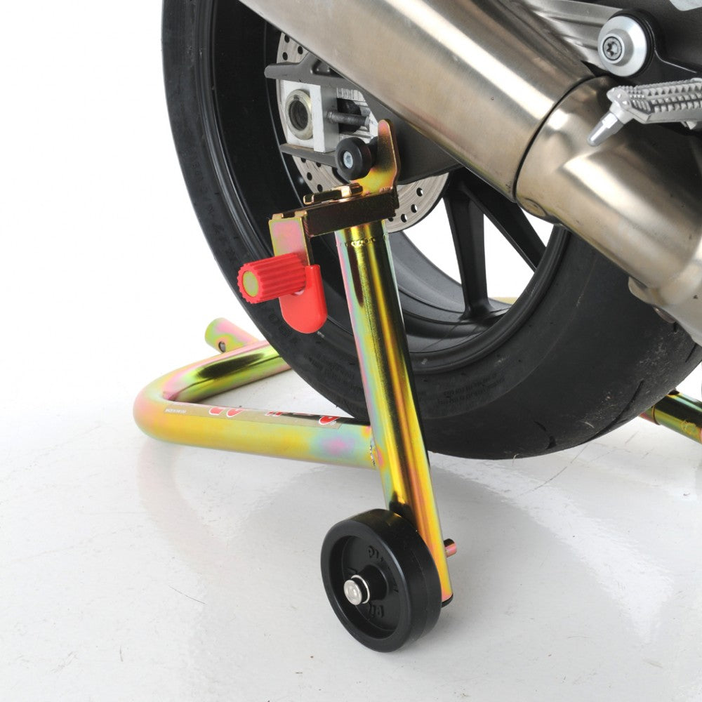 SS Rear, Motorcycle Stand *  REMOVABLE HANDLE *