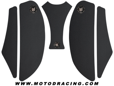 APRILIA RSV4 TANK GRIPS (2008+) (BLACK)