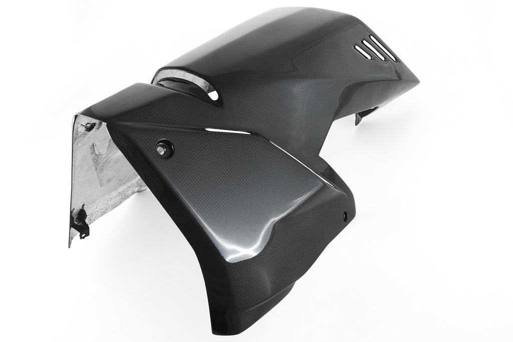 DUCATI STREETFIHGTER V4/S BELLY PAN - OEM OR RACE EXHAUST SYSTEM ( Production / Ship Date 8-10 weeks )