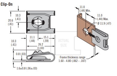 DZUS® Performance Quarter-Turn Fasteners : Clip-on X6