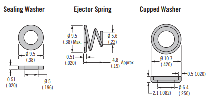 DZUS® Performance Quarter-Turn Fasteners : Clip-on X6