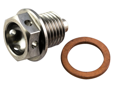 RACEBOLT TITANIUM RACE DRILLED MAGNETIC DRAIN BOLT