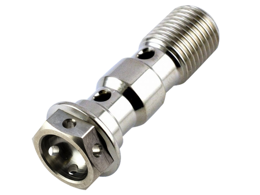 RACEBOLT TITANIUM RACE DRILLED Double BANJO BOLT
