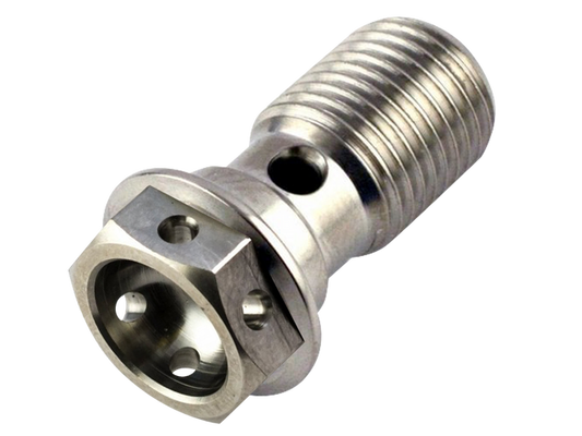 RACEBOLT TITANIUM RACE DRILLED SINGLE BANJO  ( BOLT 1-HOLE )