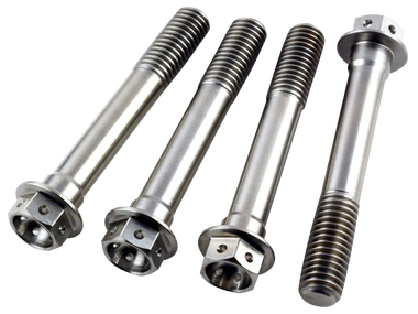 RACEBOLT TITANIUM RACE DRILLED HEX FRONT BRAKE CALIPER BOLTS