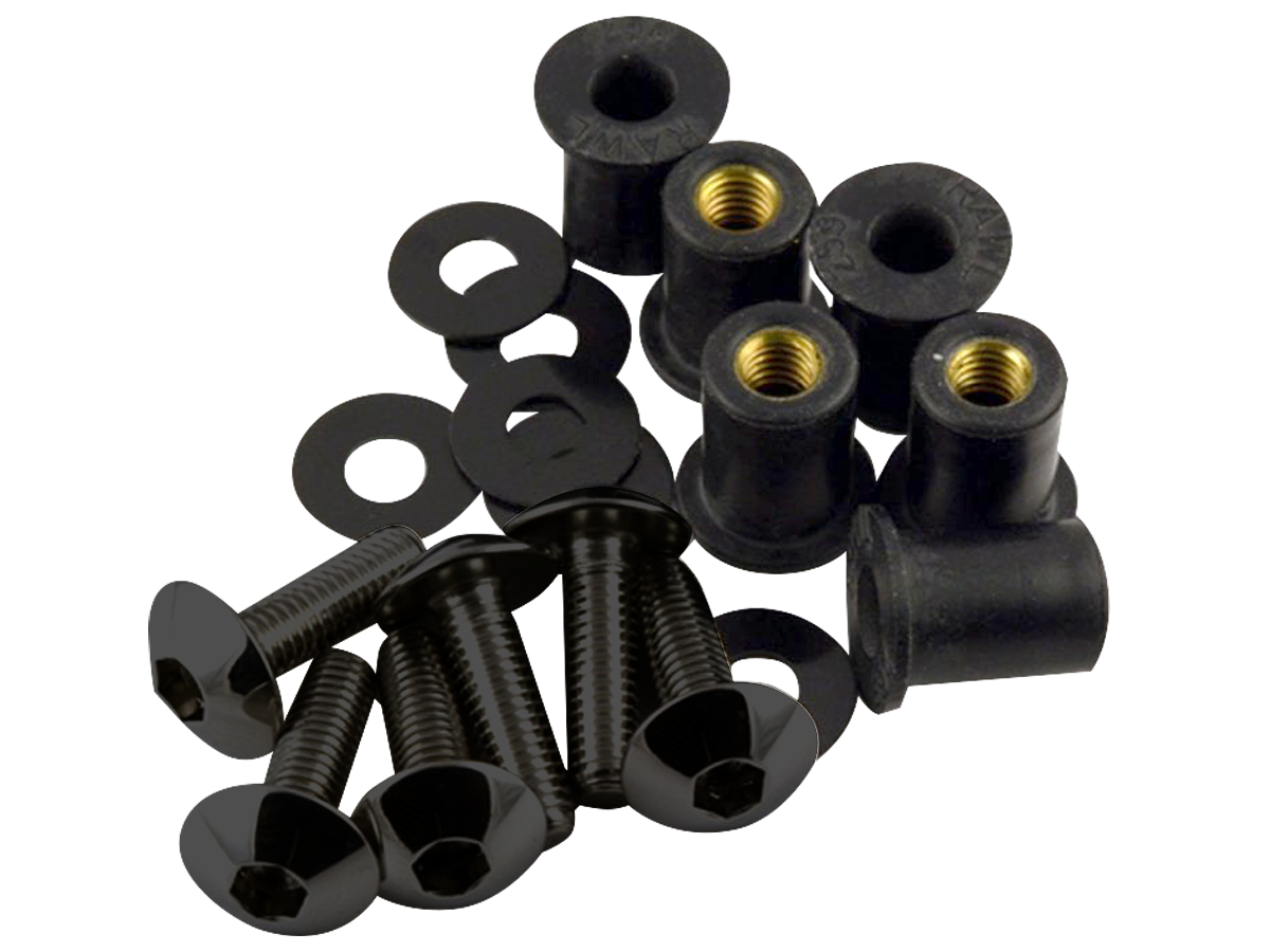 RACEBOLT ALUMINUM SCREEN BOLTS (8/EA) 8 Color Options