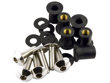 RACEBOLT ALUMINUM SCREEN BOLTS (8/EA) 8 Color Options