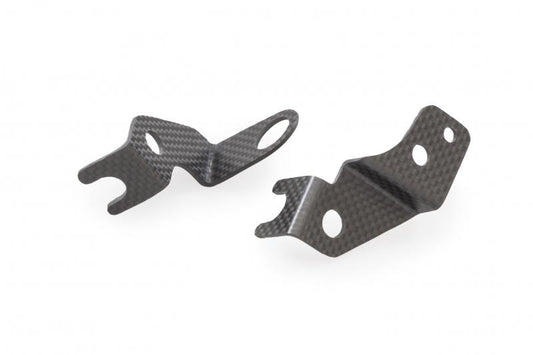 Front brake and clutch oil tank brackets - matt carbon