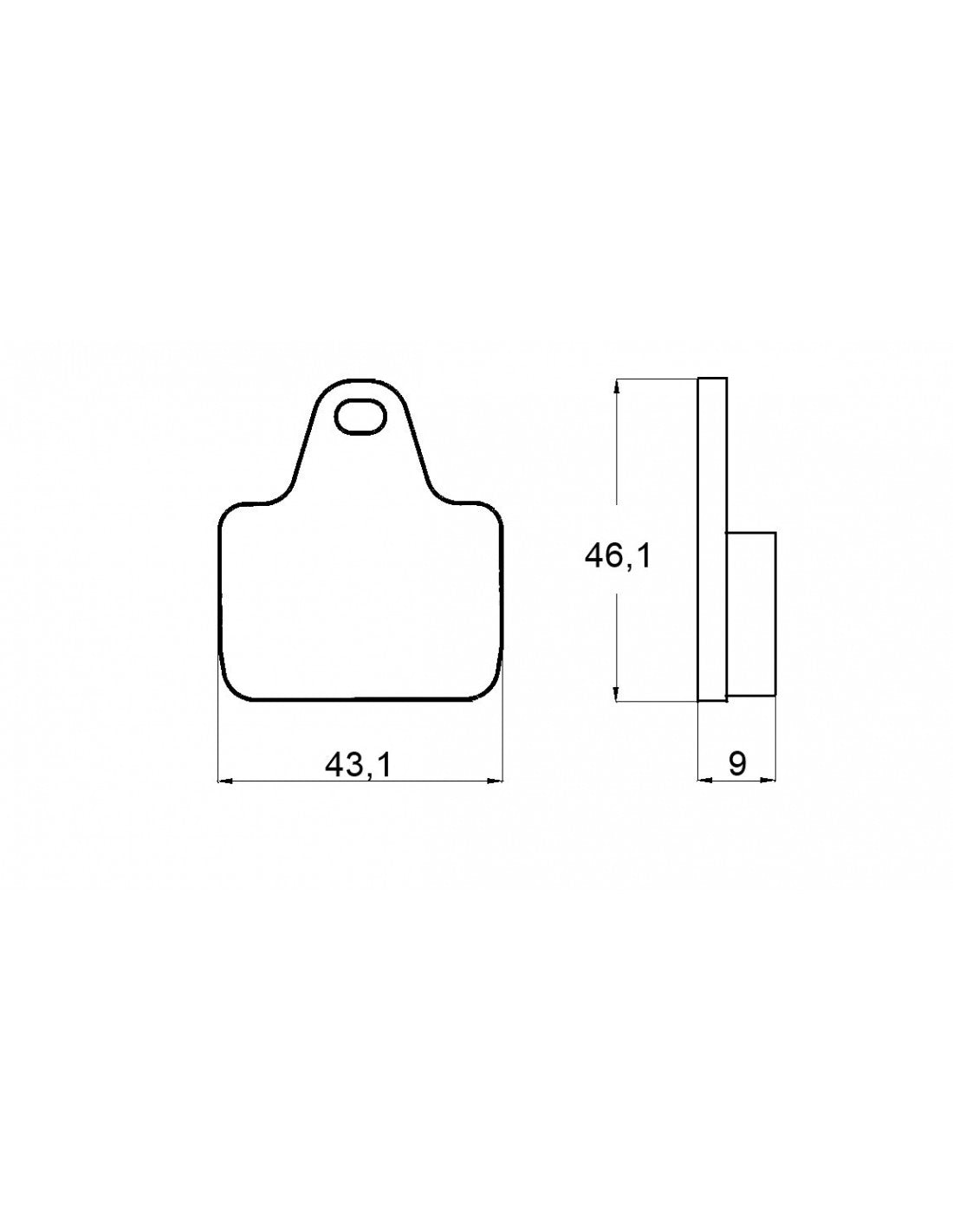 Vesrah SRJL Racing pads for Accassato 108MM Forged Calipers / Brembo P34/34 Caliper ( Price is per Caliper )