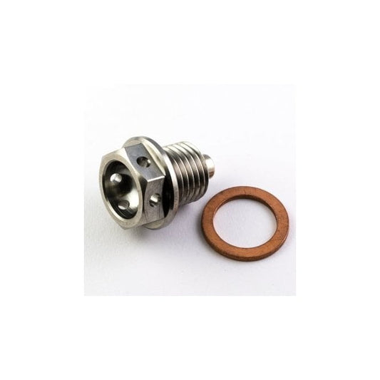 RACEBOLT TITANIUM RACE DRILLED MAGNETIC DRAIN BOLT