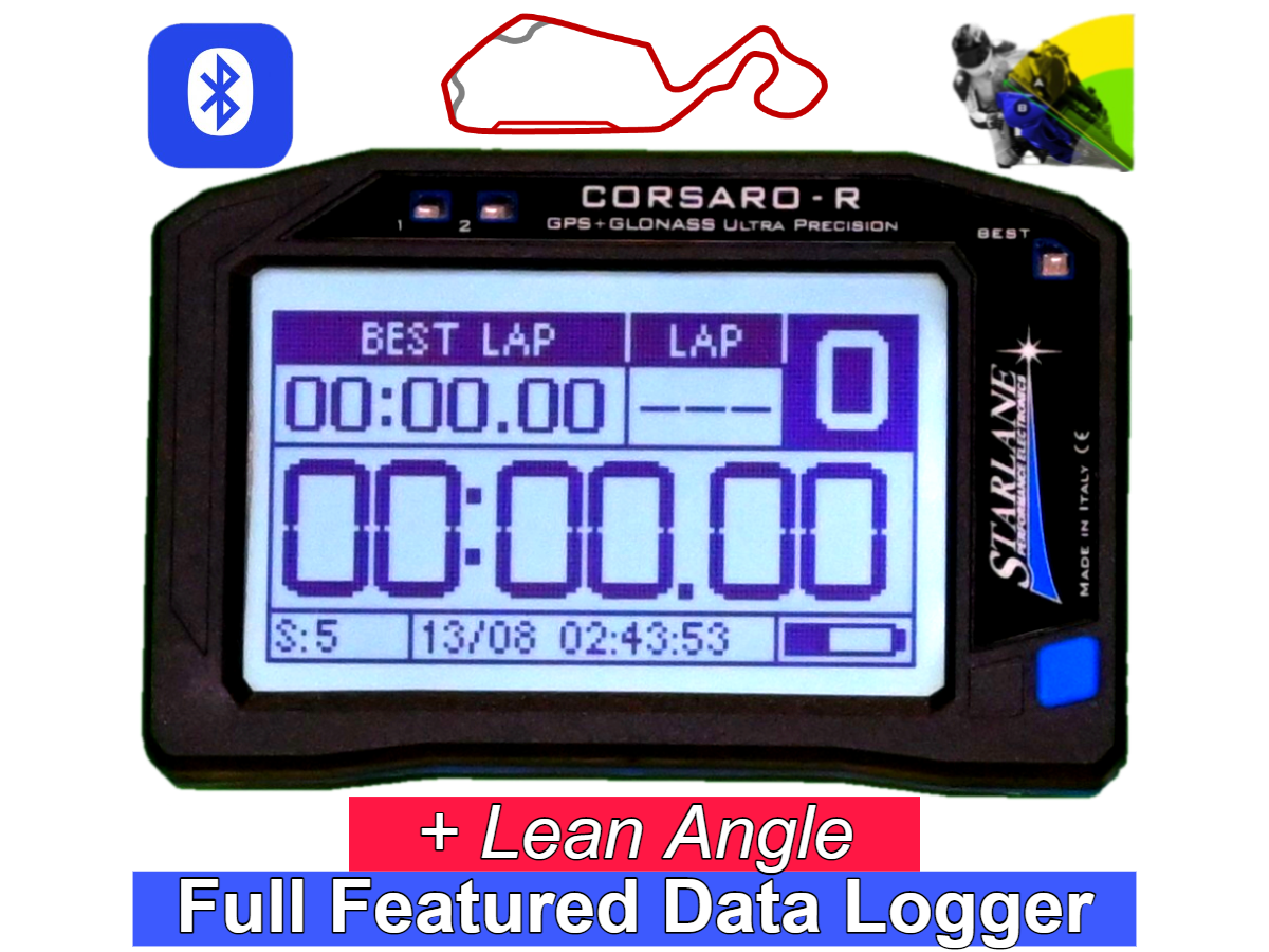 STARLANE CORSARO-R RACE ( Bike Specific Data Logging ) GPS LAP TIMER / WIRELESS DATA LOGGER