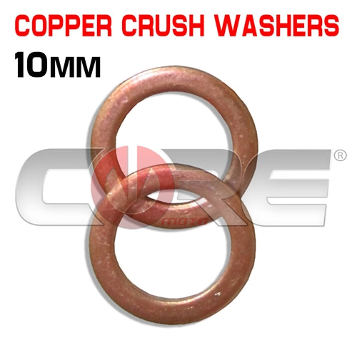 2 10MM COPPER WASHERS