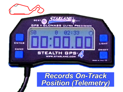 STARLANE STEALTH GPS-4 LITE RACE LAP TIMER (POSITION LOGGER)