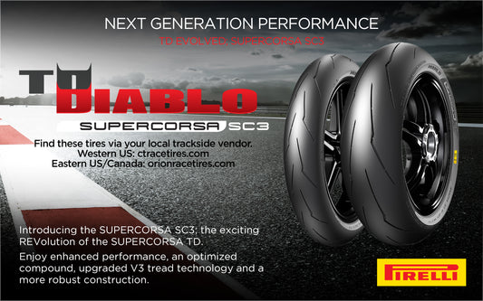 Trackday - Pirelli - Diablo Supercorsa TD Track Day DOT SC3 v3 & v4  ( Delivery Sept 2023 )